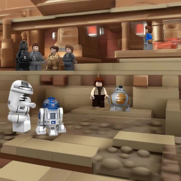 Lego Star Wars 3 3DS gameplay screen