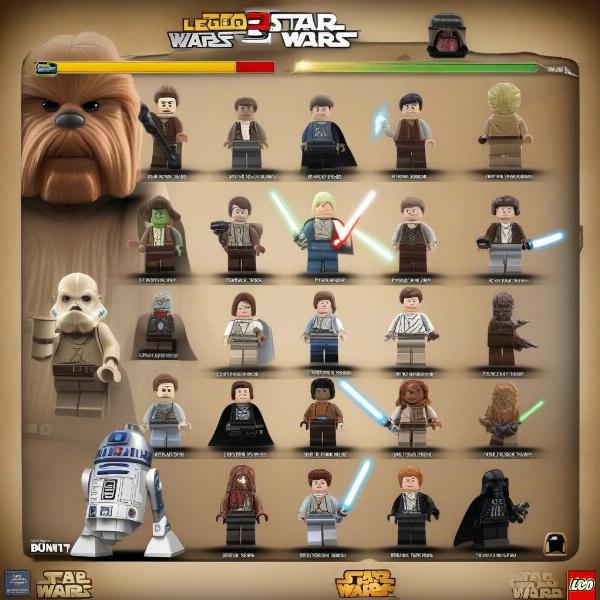Lego Star Wars 3 Character Selection
