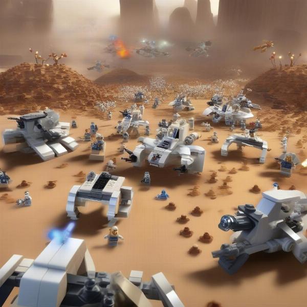 Epic Large-Scale Battles in Lego Star Wars 3 Clone Wars