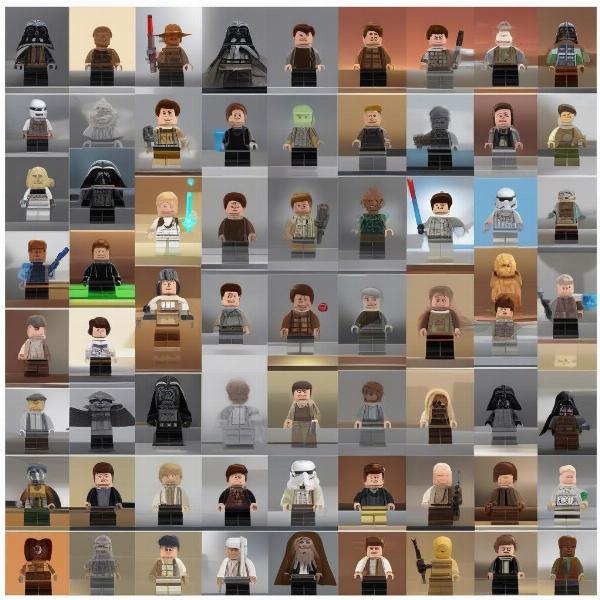 Lego Star Wars Character Selection Grid