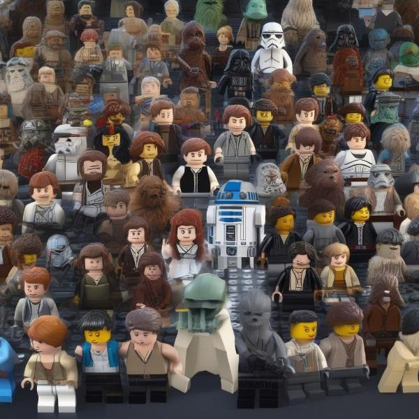 lego star wars characters lineup