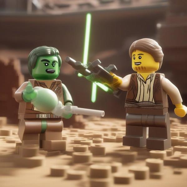 Lego Star Wars co-op gameplay on PS4