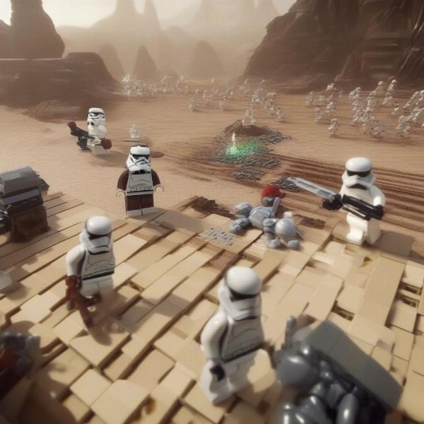 Lego Star Wars The Force Awakens gameplay on Xbox One