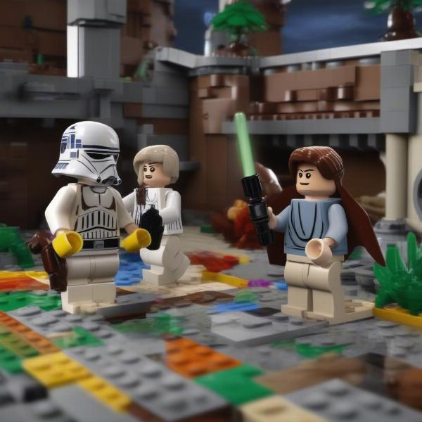 xbox 360 lego star wars gameplay showcase characters and puzzle design