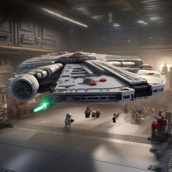 lego star wars millennium falcon vehicle unlocked