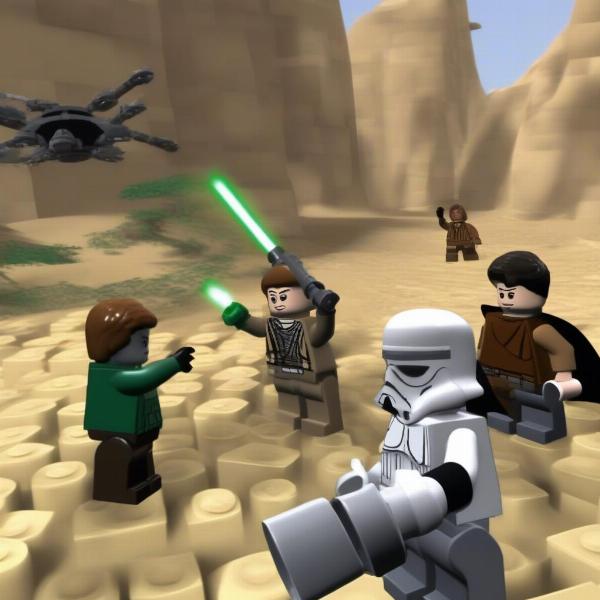 Lego Star Wars Combat Scene