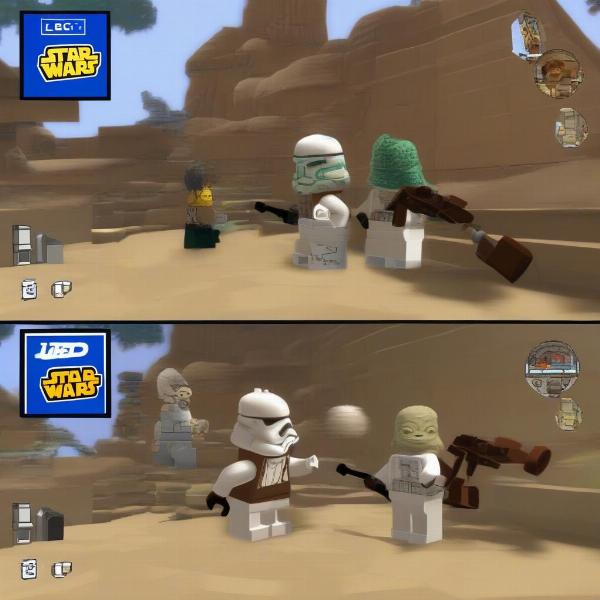 lego star wars ps2 coop gameplay