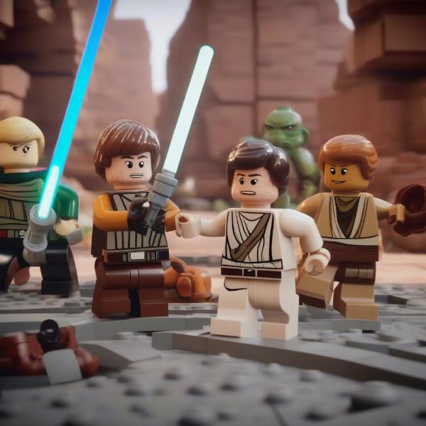 lego star wars the skywalker saga nintendo switch gameplay