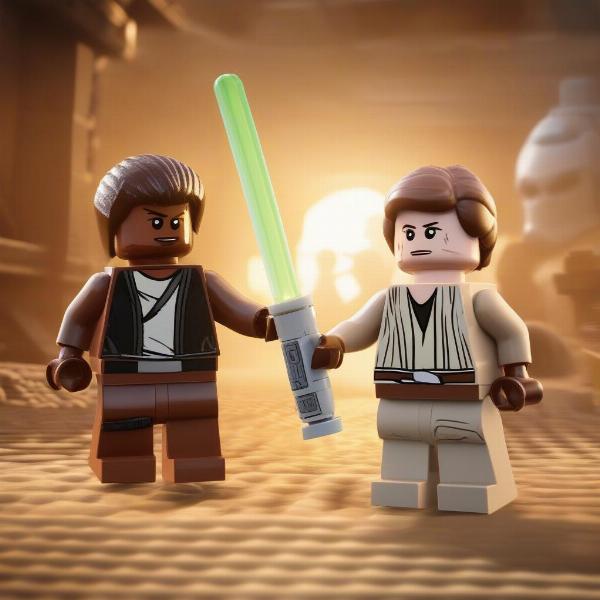 Lego Star Wars The Force Awakens co-op gameplay Xbox