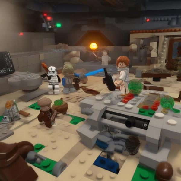 lego star wars gameplay on xbox