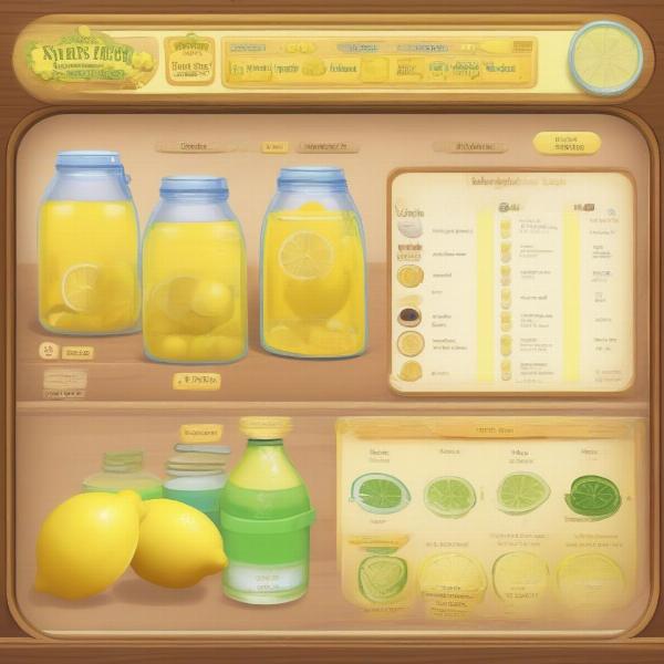 lemonade stand ingredients choices