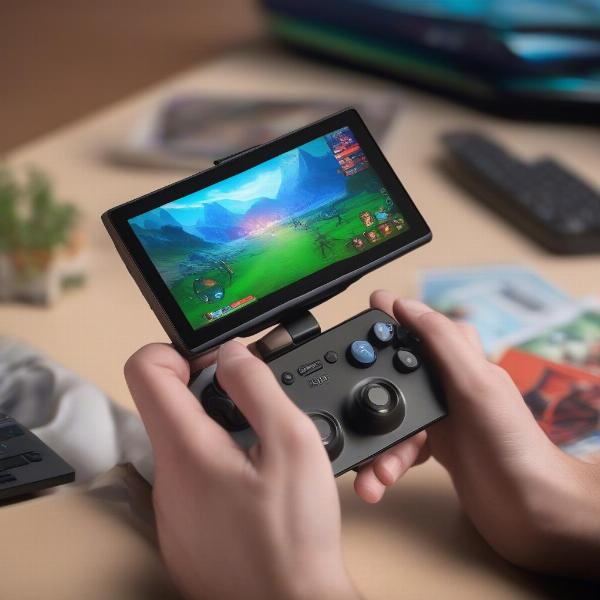 Lenovo device with Game Changer successfully displayed full screen in landscape mode, illustrating successful optimization