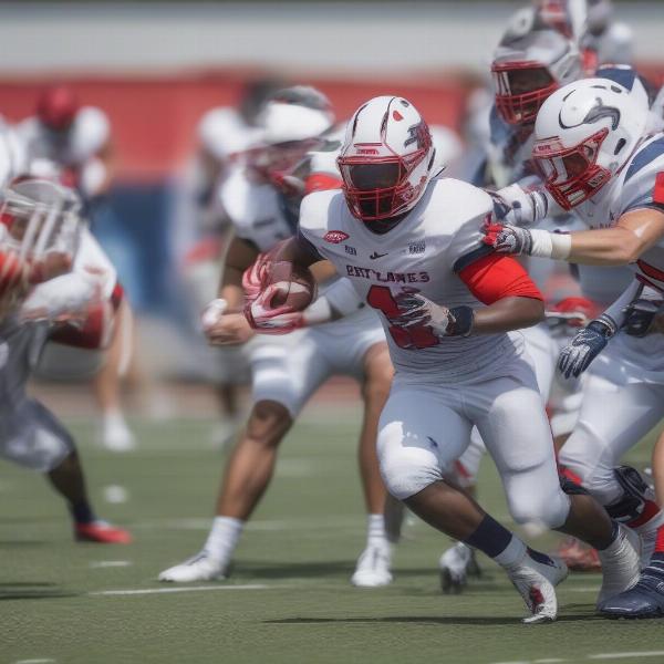 liberty-football-team-action