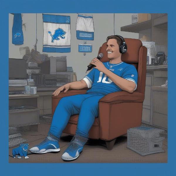 detroit lions radio fan listening