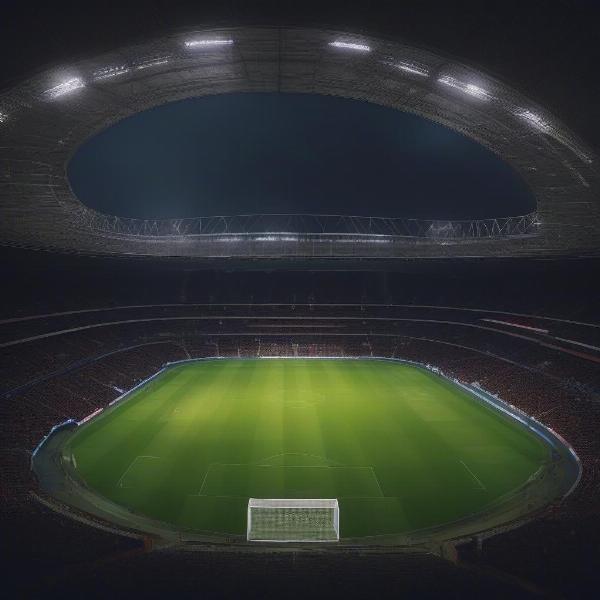 london football stadium illuminated