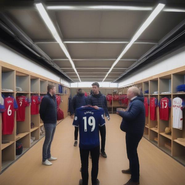 exploring stadium backstage