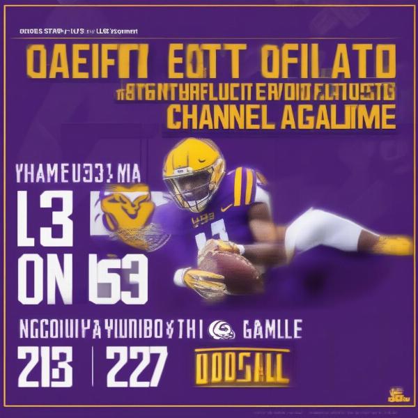 LSU Football Social Media Channel Info