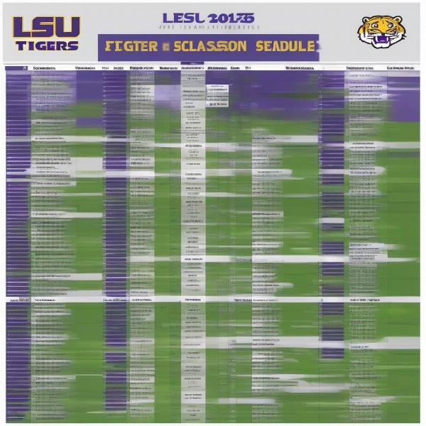 lsu tigers football schedule overview