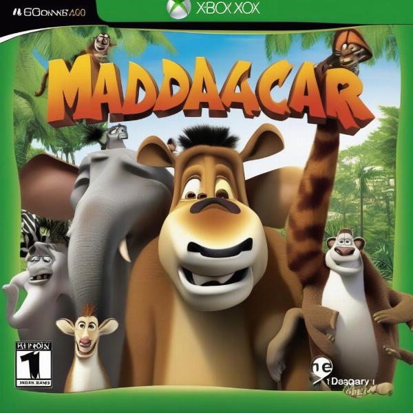 madagascar xbox 360 game cover art