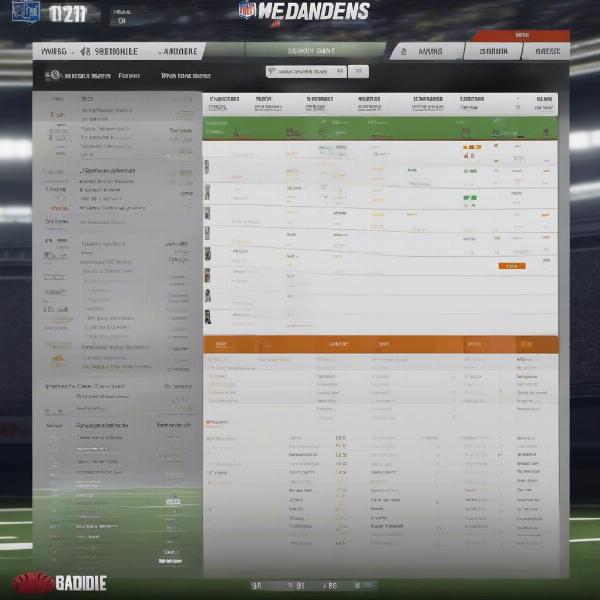 Madden Franchise Mode Interface