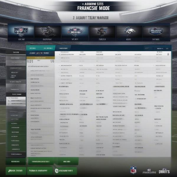 madden nfl franchise mode showing depth