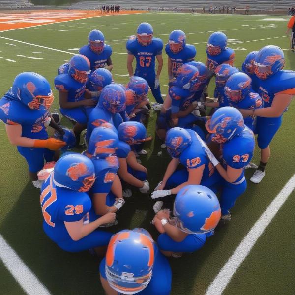 madison-central-football-team-huddle