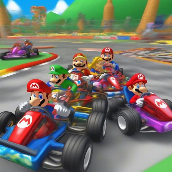 mario-kart-64-four-player-race