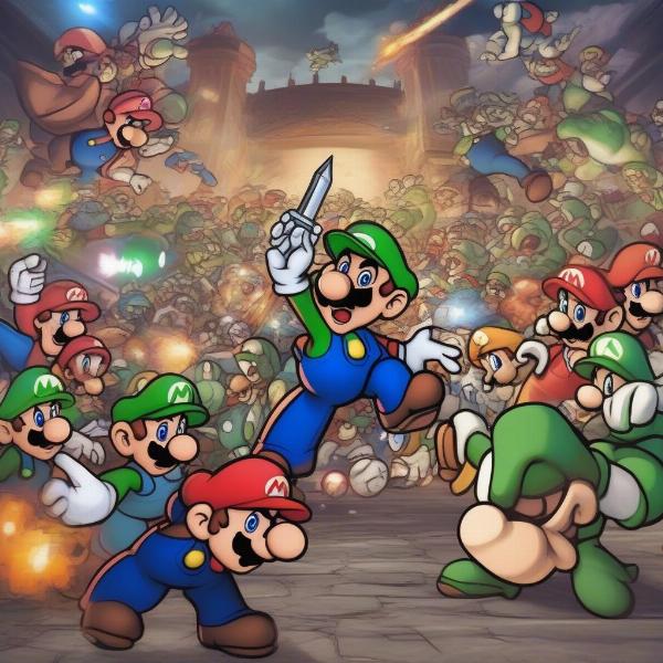 mario and luigi superstar saga combat