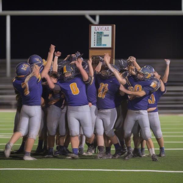 marion local football team victory