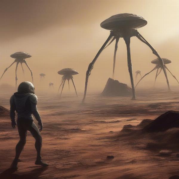 martian tripods concept art game