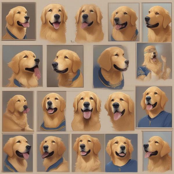 Max the dog is featured in fan art