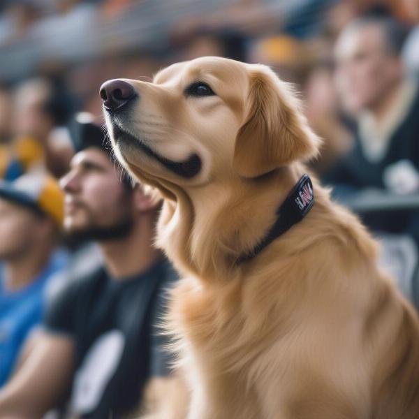Max the Dog enjoys the game