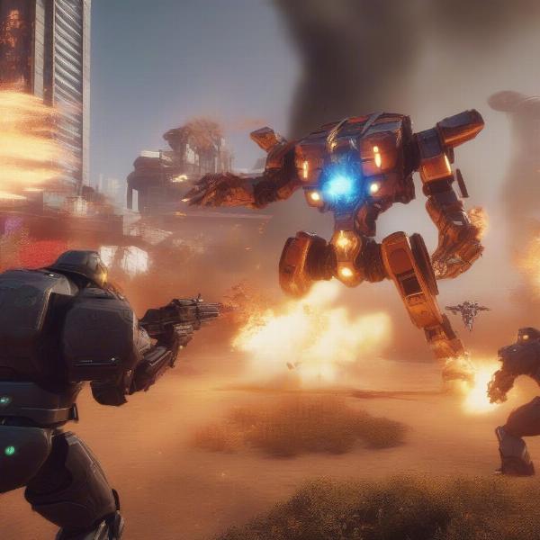 Mech Combat in Tower Defense Game Xbox 360