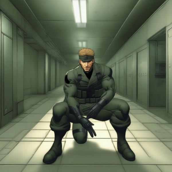 metal gear solid gameplay shows solid snake stealth