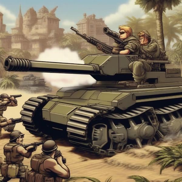 metal slug first game action