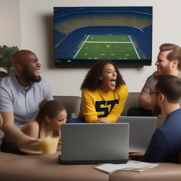 Michigan Fans Streaming Game