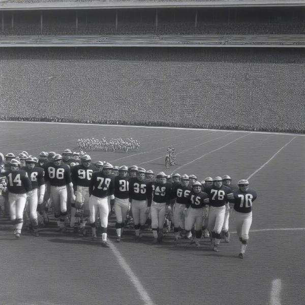 michigan wolverines in an early bowl game historic image