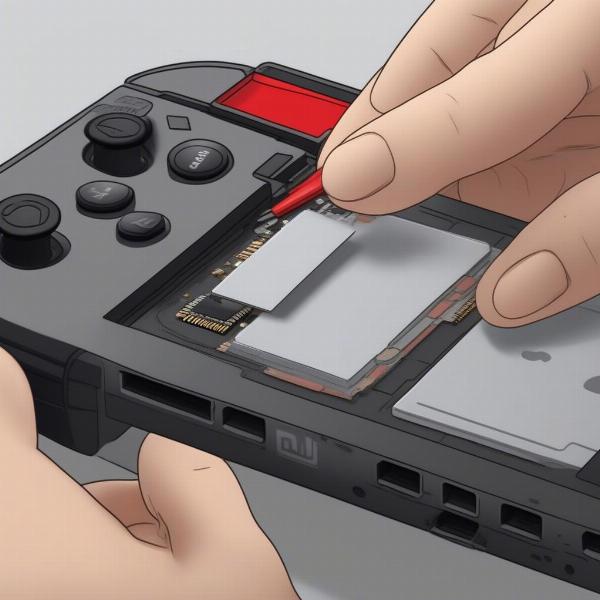 Micro SD card and Nintendo Switch console