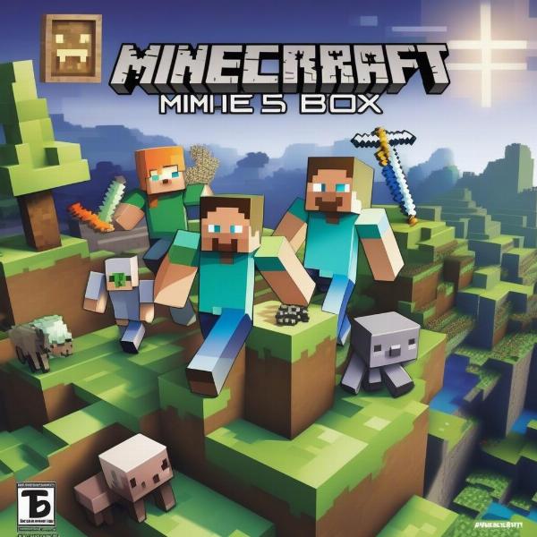minecraft xbox 360 game box art