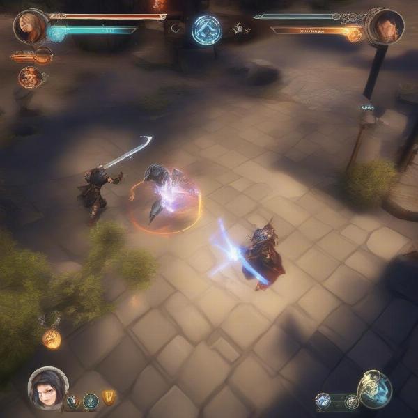 action rpg combat on mobile