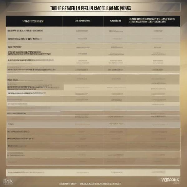 mobile game currencies comparison chart