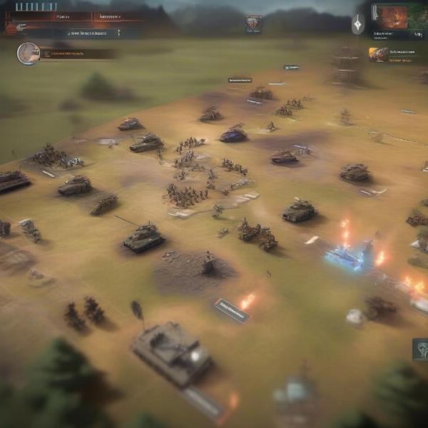 Mobile War Game Display