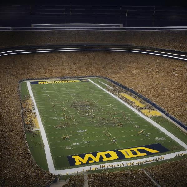 michigan wolverines football team in modern bowl game action