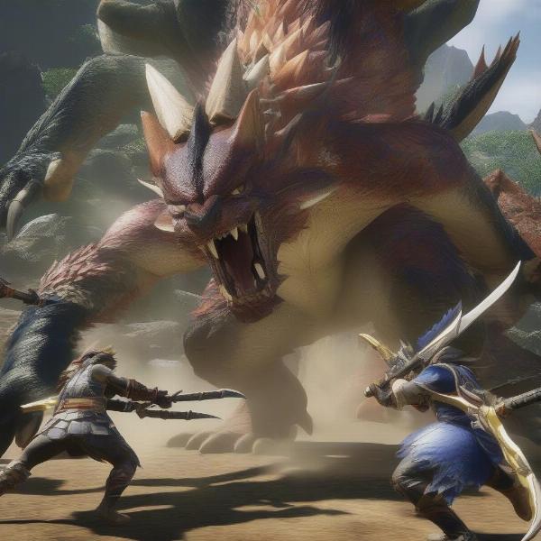 Monster Hunter Rise cooperative gameplay