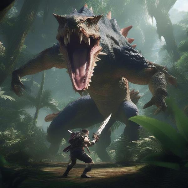 A Monster Hunter World Hunt on Xbox One