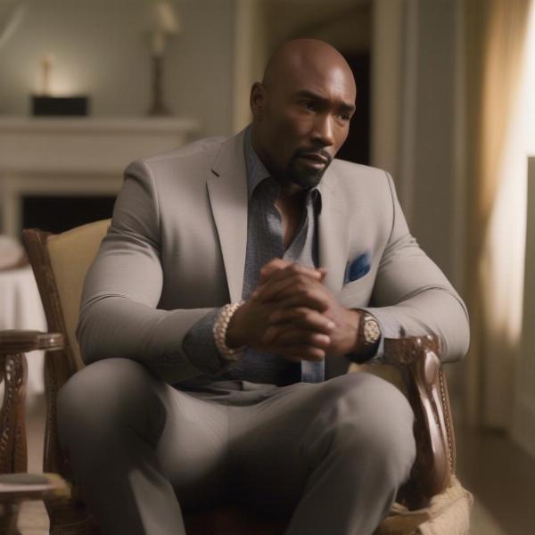 morris chestnut trong một cảnh phim two can play that game