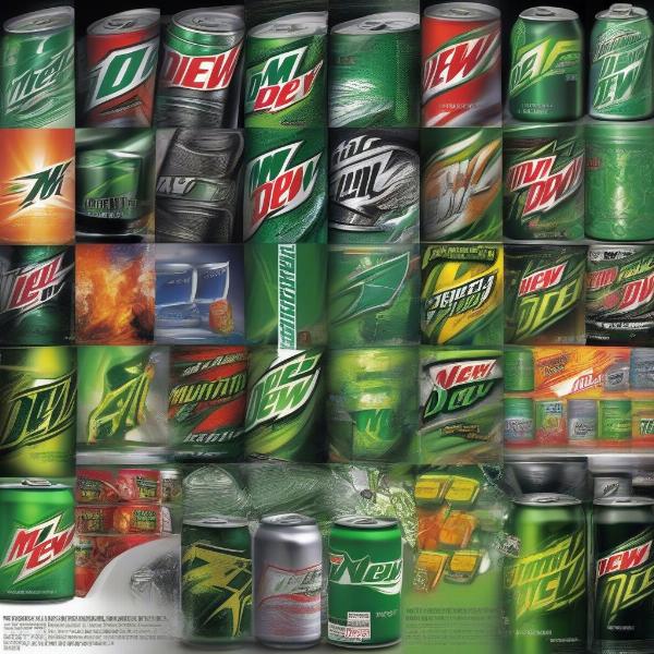 Evolution of Mountain Dew Game Fuel Cans