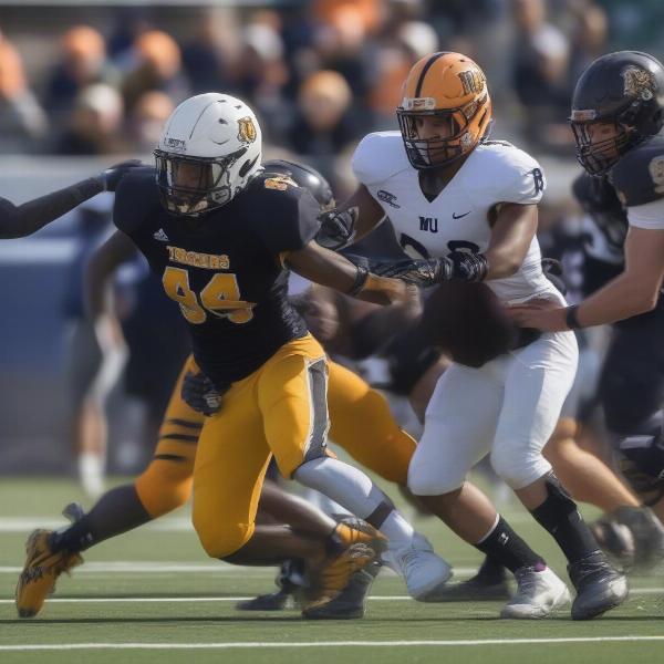 mu tigers player making a play