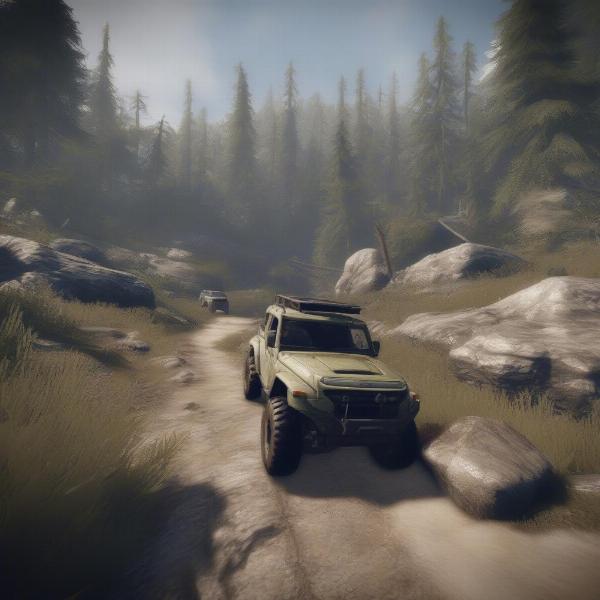 Exploring MudRunner terrain on Xbox