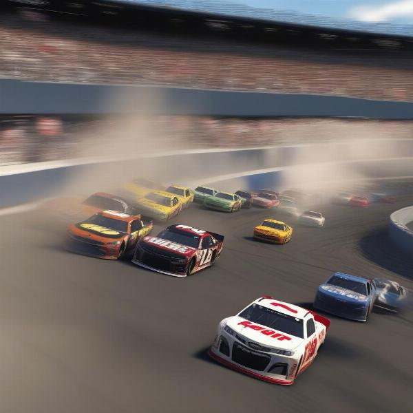 virtual racing game simulation